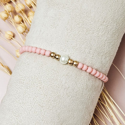 Kralenarmband Noa Licht Roze