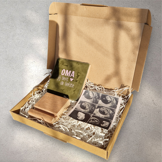 Lieve Oma Aankondiging cadeau Box
