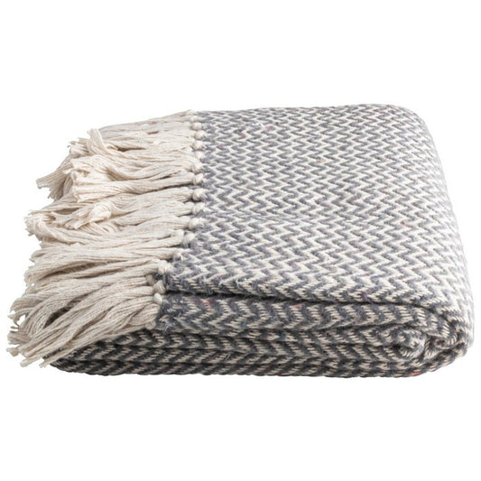 Plaid Donkergrijs recycled