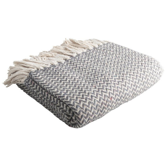 Plaid Donkergrijs recycled