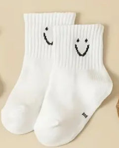 Baby sokjes met smiley detail