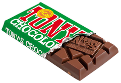 Melkchocolade hazelnootrepen 32%, 180gr