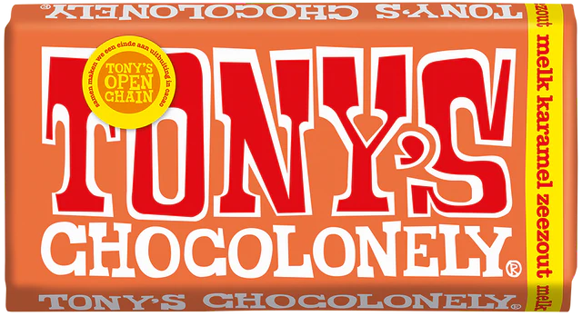 Tony chocolony chocolade: Karamel zeezout