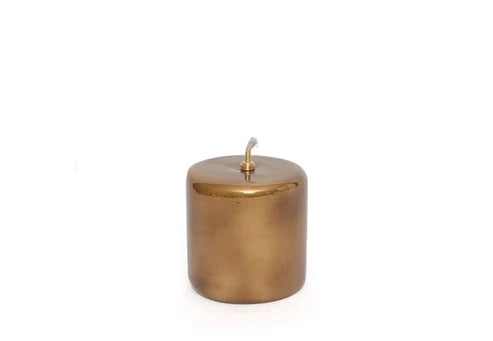 Olielamp cilinder 7 x 10cm Goud