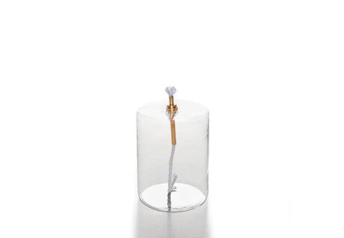 Olielamp cilinder 7,5 x 10cm helder