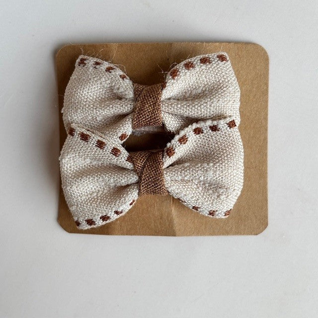 Haarclip baby: Jute