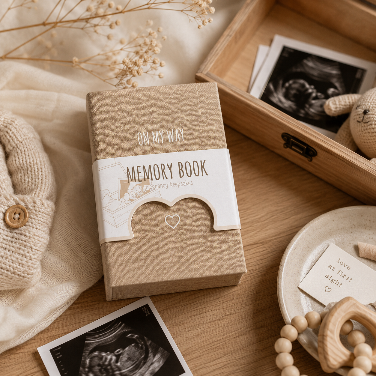 Memory Box 'On My Way' – Bewaarbox voor Babyherinneringen