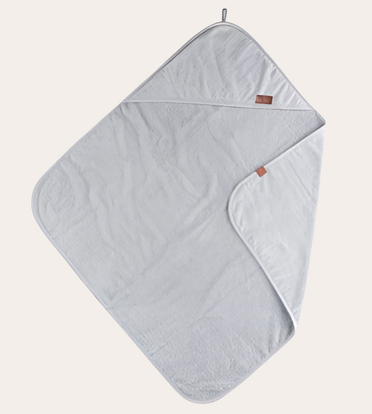 Baby handdoek met capuchon:grijs