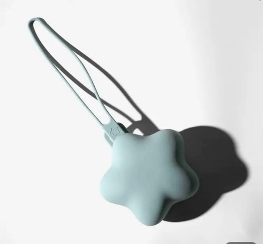 Baby fopspeen houder stervormig Blauw