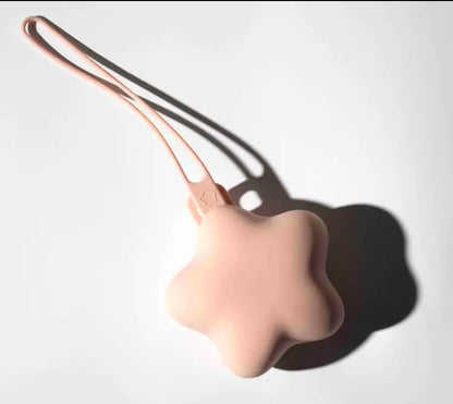 Baby fopsteenhouder ster Beige/ zacht roze
