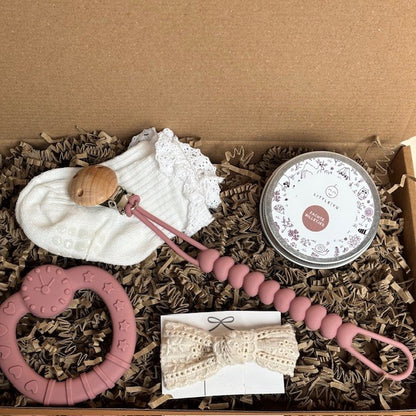 Brievenbuspakket baby Roze wolk