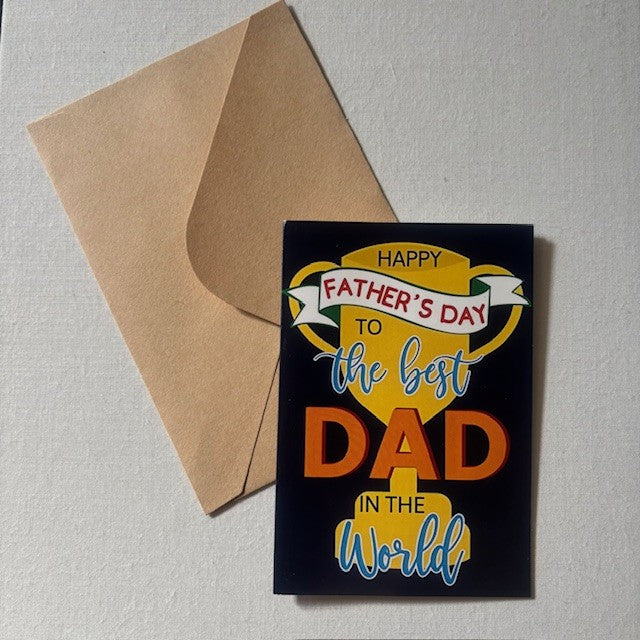 Kaart: The best dad in the world.