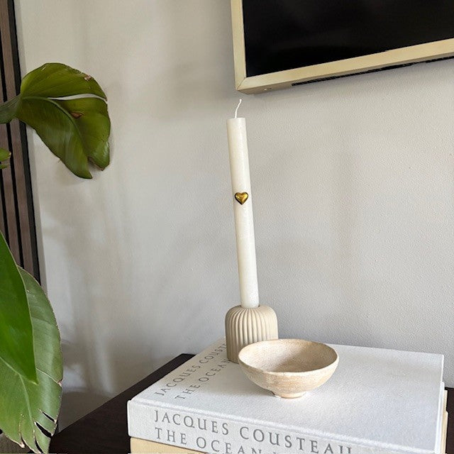 Deco Heart Candle Pin
