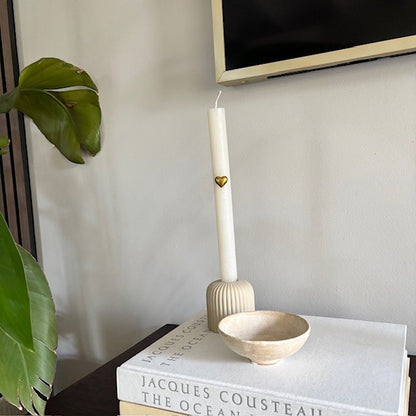 Deco Heart Candle Pin