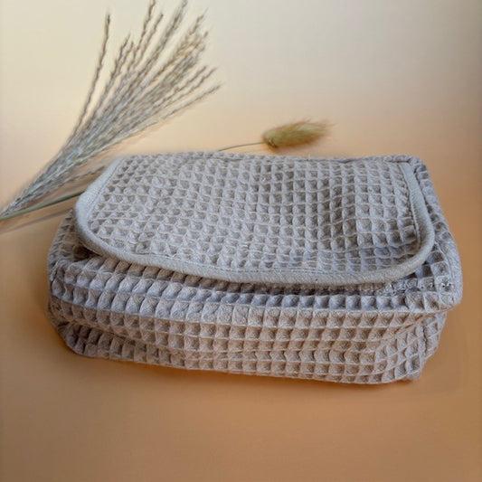 Honeycomb toilettasje voor natte doekjes sea shell