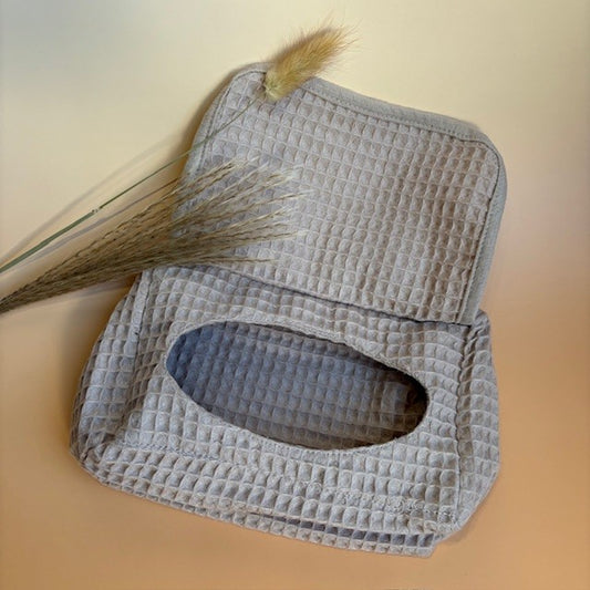 Honeycomb toilettasje voor natte doekjes sea shell