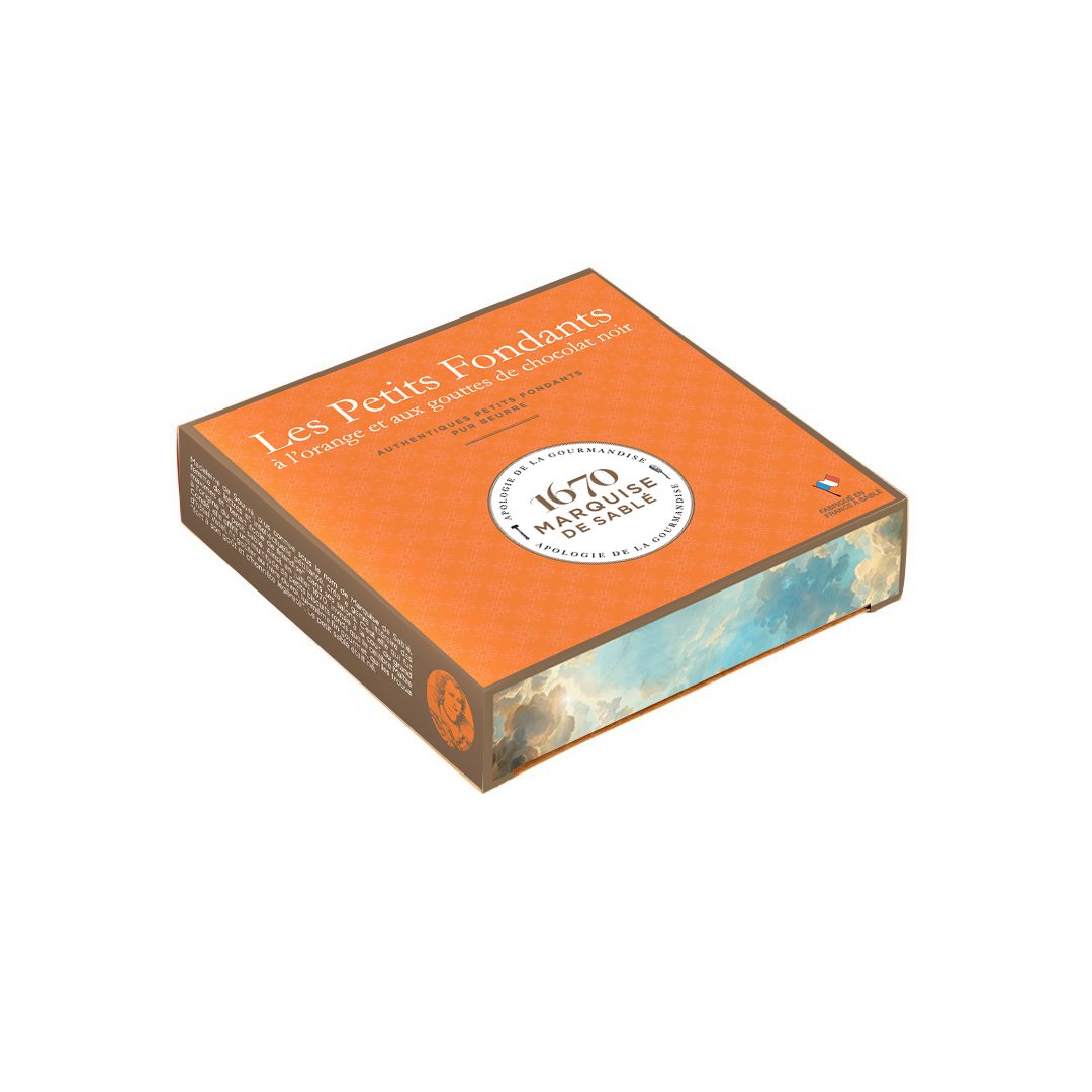 Doosje - Oranje enfondantkoekjes