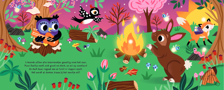 Boek: Slaap lekker, kleintje - In het bos  "met lichtjes"