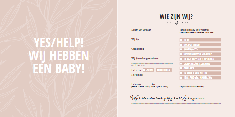 Boek: Mijn eerste jaar babyboek