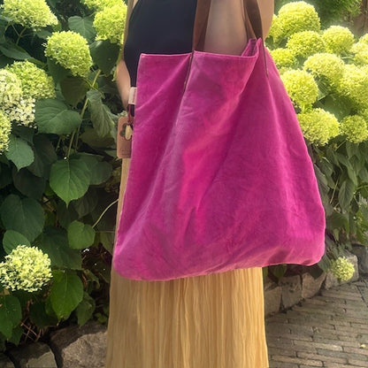 Tas: Shopper velvet rose