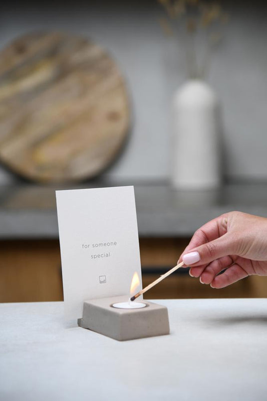 Kaarthouderset met tekst kaart For someone Special.