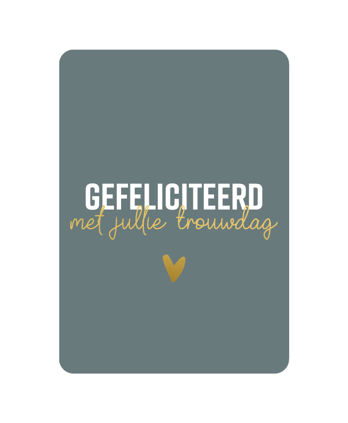 Kaart – Gefeliciteerd met jullie trouwdag