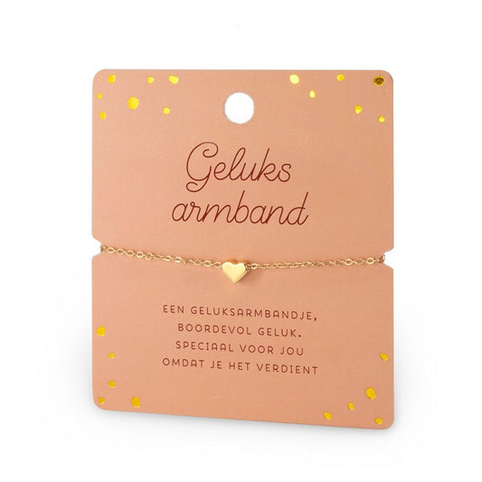 Armband met een boodschap: Geluks armband