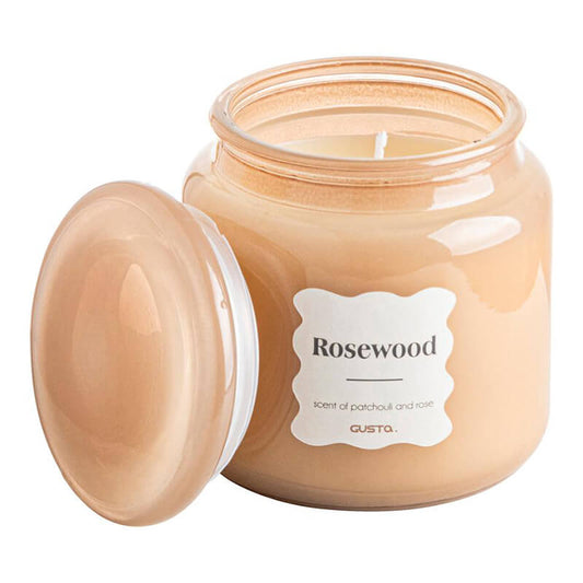 Geurkaars in Apotheker pot: geur Patchouli en Rose