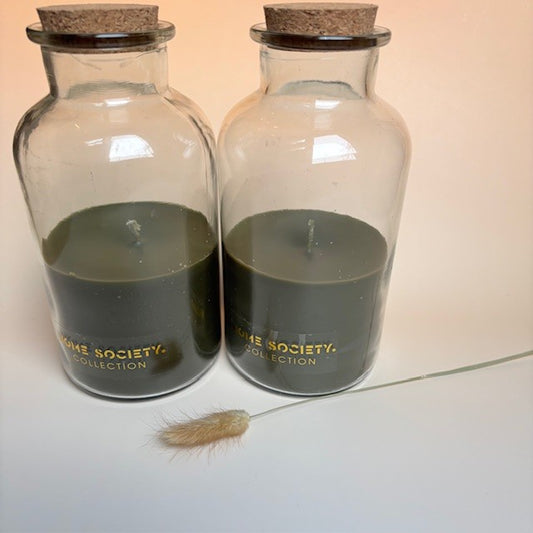 Kaars in glazen pot