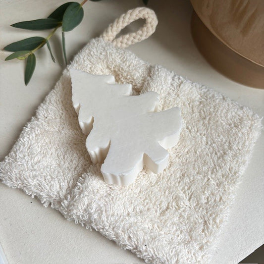 Zeep kerstboom wit parfum mille fleurs 40 gram