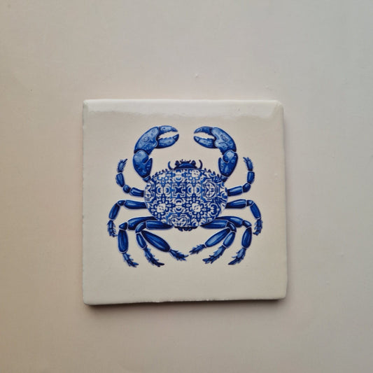 Tegel: Krab delfstblauw