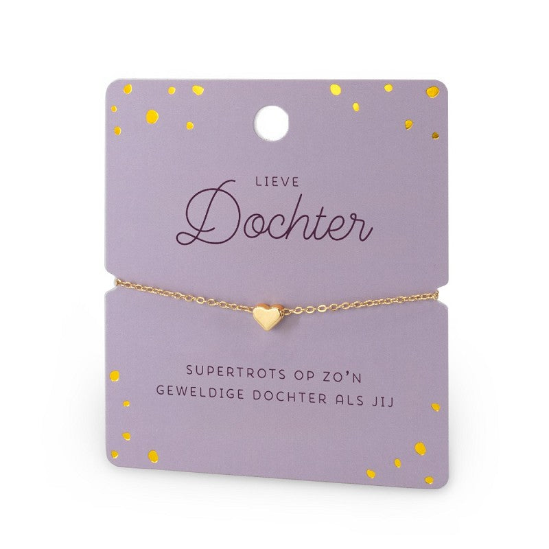 Armband met een boodschap: Lieve dochter