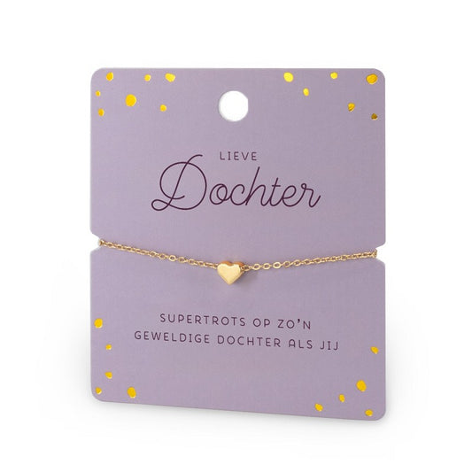 Armband met een boodschap: Lieve dochter