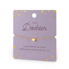 Armband met een boodschap: Lieve dochter