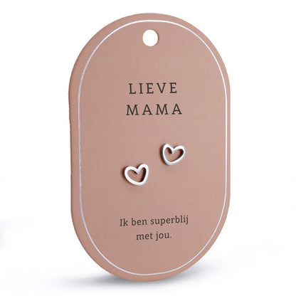 Voor de liefste moeder – Moederdag cadeaubox met zilveren oorbellen en verwenmoment