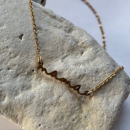 Ketting: Mama (goud en zilver)