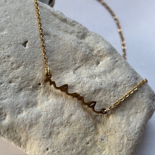 Ketting: Mama (goud en zilver)