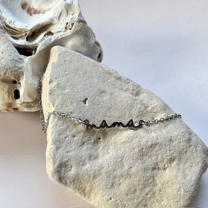 Ketting: Mama (goud en zilver)