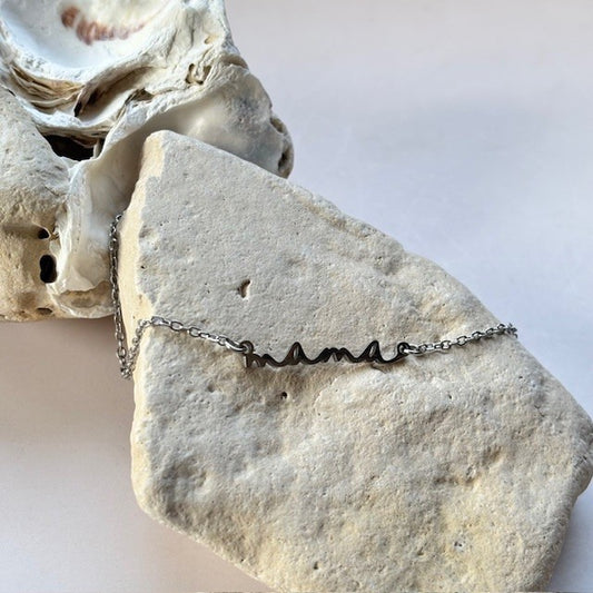 Ketting: Mama (goud en zilver)