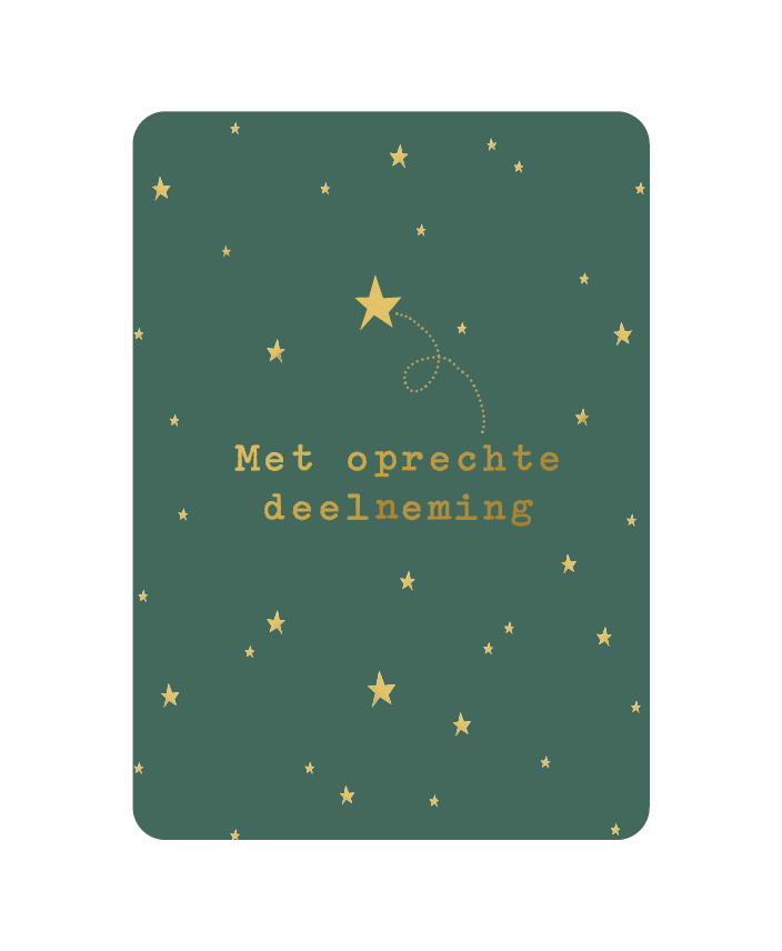 Kaart – Met oprechte deelneming