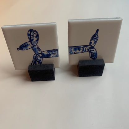 Mini houten  standaard: voor mini tegel.