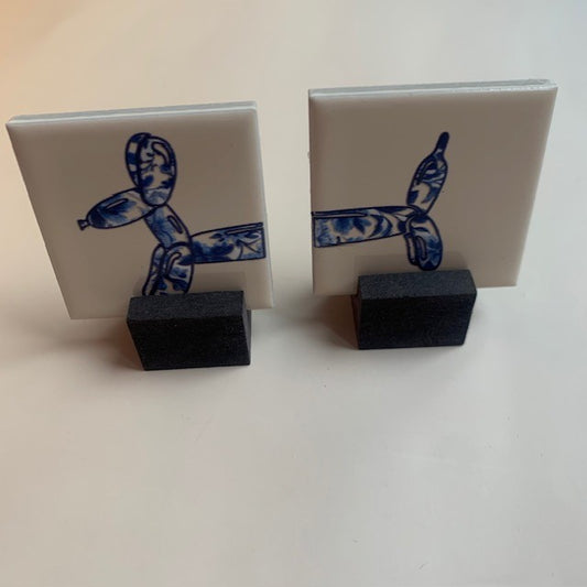 Mini houten  standaard: voor mini tegel.