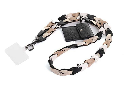 Mix BLACK telefoonkoord met portemonneetje Jip
