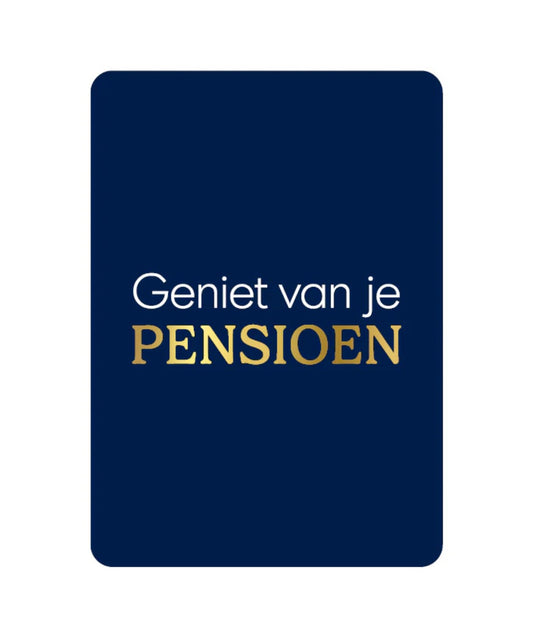 Kaart: Geniet van je pensioen