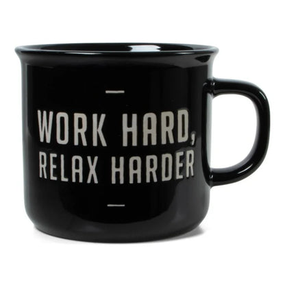 Retro Mok 'Work Hard, Relax Harder'