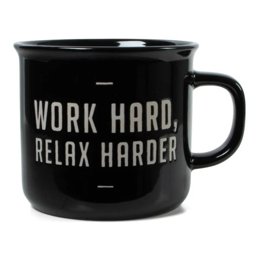 Retro Mok 'Work Hard, Relax Harder'