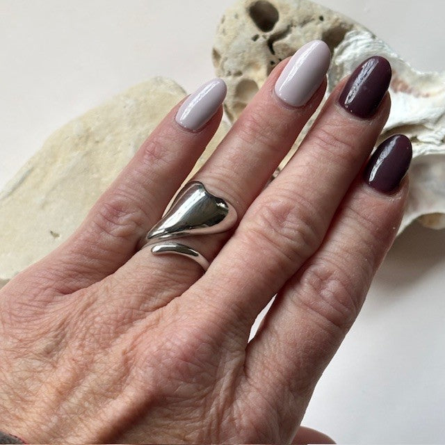 Ring hearts stainless steel