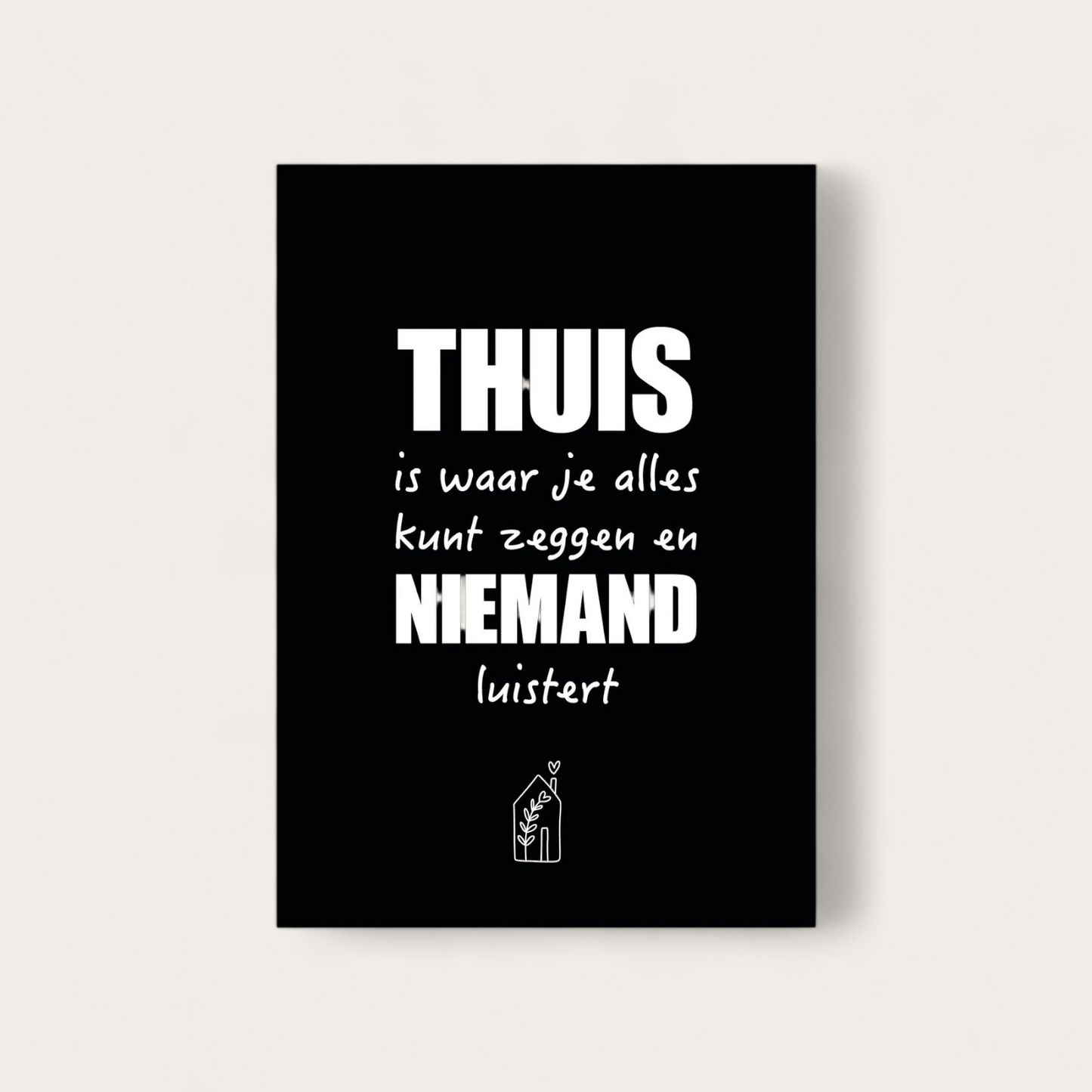 Poster A5: Thuis