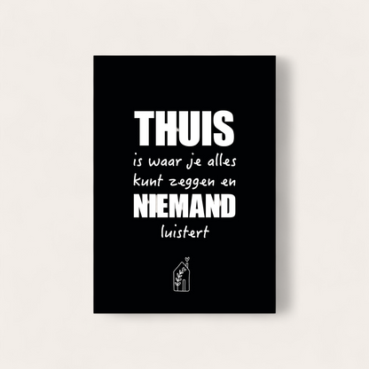 Poster A5: Thuis