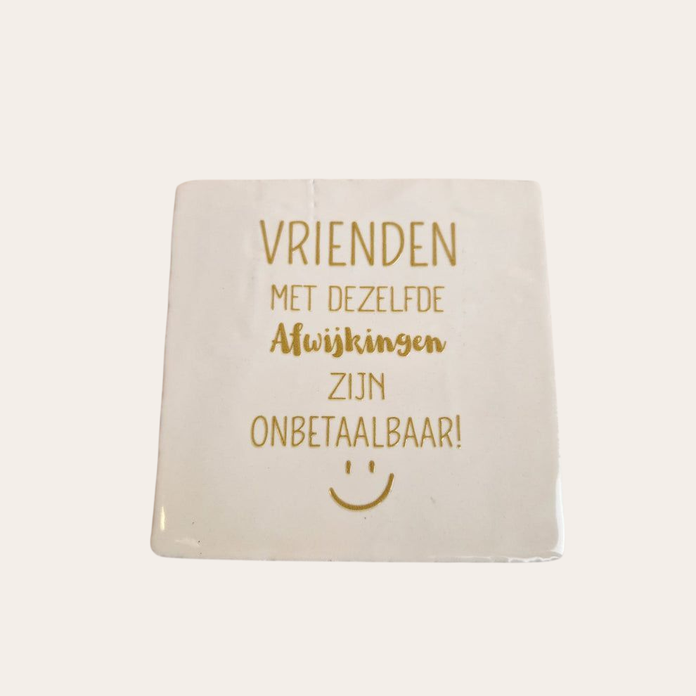 Tegel: Vrienden met dezelfde afwijking